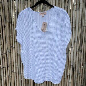 New philosophy Polka Dots Dolman Sleeve Shirt Tuni